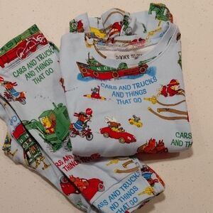 Colorful Cars and Trucks Pajama Set